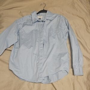 American Eagle Outfitters Light Blue Button Down Shirt